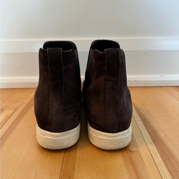 Vince Chocolate Suede Shoes - Picture 5 of 6